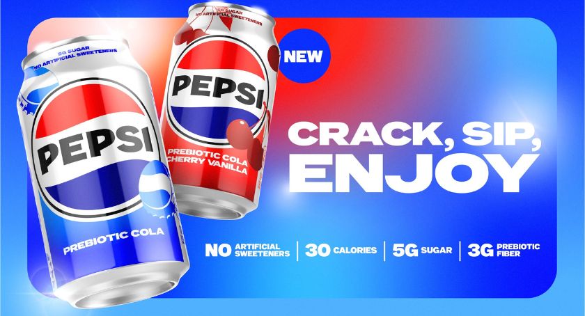 PepsiCo Doubles Down on Prebiotic Soda with Pepsi Prebiotic Cola
